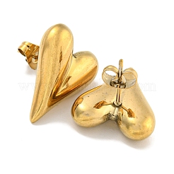 Ion Plating(IP) 304 Stainless Steel Ear Studs&nbsp;EJEW-P287-01G