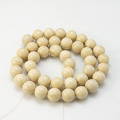 Natural Fossil Beads Strands&nbsp;G-E110-12mm-2