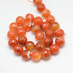 Natural Red Agate Beads Strands&nbsp;G-G581-6mm-10