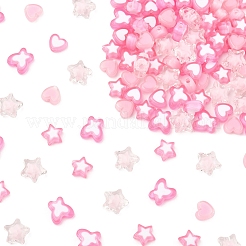 200Pcs 5 Styles Transparent Acrylic Beads&nbsp;TACR-FS0001-54A