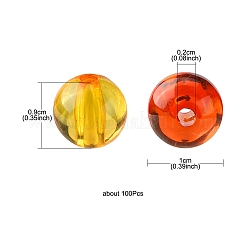Transparent Acrylic Beads&nbsp;MACR-YW0002-72B