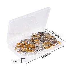 Adjustable Brass Ring Components&nbsp;KK-PH0035-85