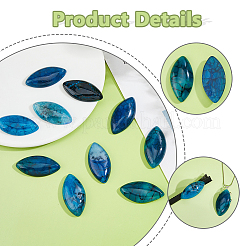 10Pcs Natural Agate Cabochons&nbsp;G-FH0002-65A