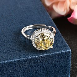 Adjustable 925 Sterling Silver Micro Pave Cubic Zirconia Cuff Rings for Women&nbsp;RJEW-F183-01B-02