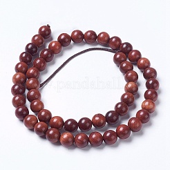 Natural Wood Beads Strands&nbsp;WOOD-J001-04-6mm