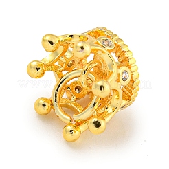 Brass Micro Pave Cubic Zirconia Peg Bails Pendants&nbsp;KKB-L215-040G