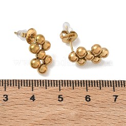 304 Stainless Steel Round Ball Stud Earrings&nbsp;SA-CBA5A9C-02G