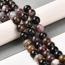 Natural Multicolor Tourmaline Beads Strands&nbsp;G-B048-B02-02