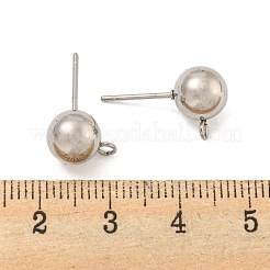 Non-Tarnish 304 Stainless Steel Stud Earring Findings&nbsp;STAS-O004-10F-P
