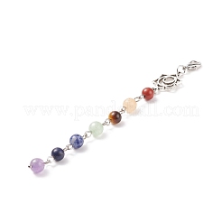 Natural Gemstone Link Pendant Decoration Sets&nbsp;HJEW-JM00692