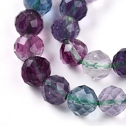 Natural Rainbow Fluorite Beads Strands&nbsp;G-T140-22A