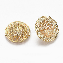 Hollow Brass Peg Bails Pendants&nbsp;KK-R117-007G-NF