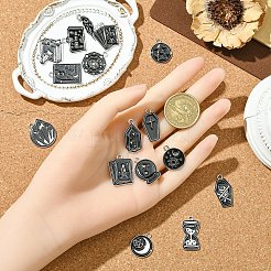 16Pcs 16 Styles Alloy Enamel Pendants&nbsp;ENAM-YW0006-25