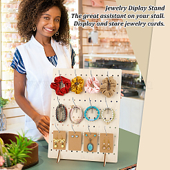Rectangle Wood Earrings Jewelry Display Stands&nbsp;ODIS-PH0001-81