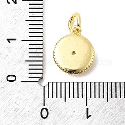 Brass Micro Pave Cubic Zirconia Charms&nbsp;KK-C139-20G