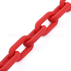 Rubberized Style Acrylic Cable Chain Phone Case Chain&nbsp;HJEW-JM00492-03