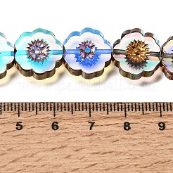Electroplated Transparent Glass Beads Strands&nbsp;GL-CBA98F0-05D