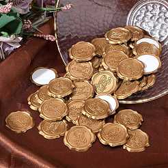 60Pcs Adhesive Wax Seal Stickers&nbsp;DIY-CP0006-30-07
