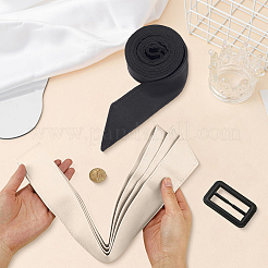 2Pcs 2 Colors Tie a Knot Polyester Waist Belt with Plastic Buckle&nbsp;AJEW-GF0014-54