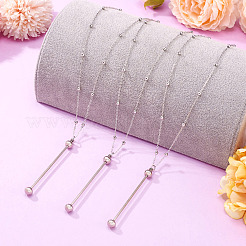 4Pcs Brass Satellite Chain Necklaces&nbsp;NJEW-TAC0022