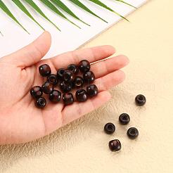 Coconut Brown Barrel Natural Wood Beads&nbsp;X-WOOD-S030-08-LF