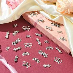 60Pcs 6 Styles Tibetan Style Alloy Connector Charms&nbsp;FIND-CJ0002-21