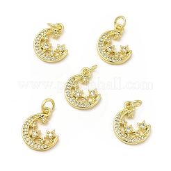 Brass Micro Pave Cubic Zirconia Charms&nbsp;KK-E068-VB111