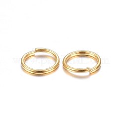 304 Stainless Steel Open Jump Rings&nbsp;STAS-O098-01G-13