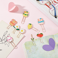 9Pcs 9 Styles Zinc Alloy Enamel Bookmarks&nbsp;AJEW-GA0008-05