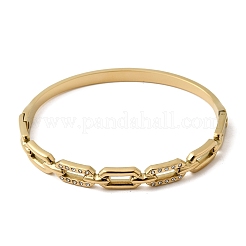 304 Stainless Steel Rhinestone Hinged Bangles for Women&nbsp;BJEW-B168-02A-G