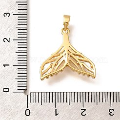 Brass Micro Pave Cubic Zirconia Pendents&nbsp;KK-R212-09G