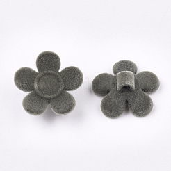 Flocky Acrylic Buttons&nbsp;FIND-T046-16