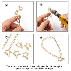 Brass Micro Pave Clear Cubic Zirconia Screw Carabiner Lock Charms&nbsp;ZIRC-L085-06G