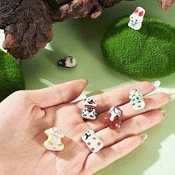 7Pcs 7 Styles Handmade Porcelain Beads&nbsp;PORC-TA0001-33