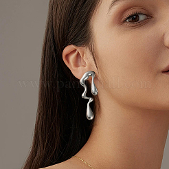2 Pairs 2 Colors Alloy Stud Earrings for Women&nbsp;EJEW-GO0002-11
