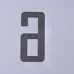 Number Iron On Transfers Applique Hot Heat Vinyl Thermal Transfers Stickers For Clothes Fabric Decoration Badge&nbsp;DIY-WH0148-43F
