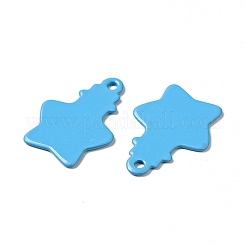 Spray Painted 201 Stainless Steel Pendants&nbsp;STAS-G304-02D