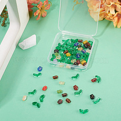 100Pcs 2 Styles Transparent Glass Beads&nbsp;GLAA-TA0003-93