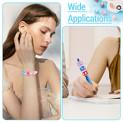 10Pcs 10 Colors Transparent Acrylic Beads&nbsp;CLAY-TA0002-07