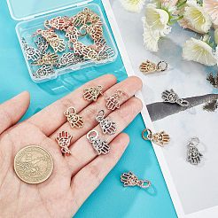 30Pcs 3 Colors Rack Plating Alloy European Dangle Charms&nbsp;MPDL-FH0001-06