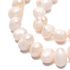 Natural Cultured Freshwater Pearl Beads Strands&nbsp;PEAR-N013-04E-01