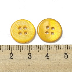 Freshwater Shell Buttons&nbsp;SHEL-C005-02G