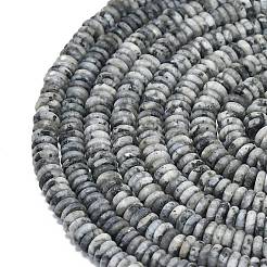Frosted Natural Larvikite Beads Strands&nbsp;G-K389-C38-01