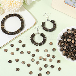 6 Strands Natural Coconut Shell Rondelle Bead Strands&nbsp;COCB-SC0001-02B