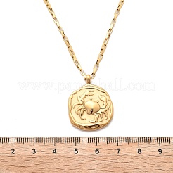 304 Stainless Steel Constellation Pendant Necklaces&nbsp;NJEW-K392-01G-04