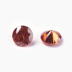 Cubic Zirconia Pointed Back Cabochons&nbsp;ZIRC-WH0001-B08