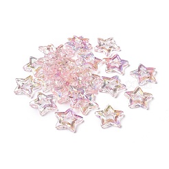 UV Plating Rainbow Iridescent Acrylic Beads&nbsp;PACR-H001-07