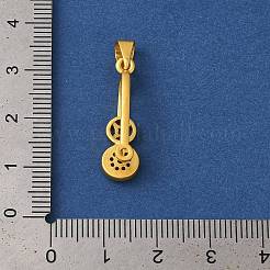 Rack Plating Brass Micro Pave Cubic Zirconia Ice Pick Pinch Bails&nbsp;KK-F873-19MG