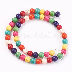 Synthetic Turquoise Beads Strands&nbsp;TURQ-G106-8mm-02P