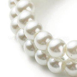 Flower Beads Stretch Bracelets Set for Children and Parent&nbsp;BJEW-JB07187